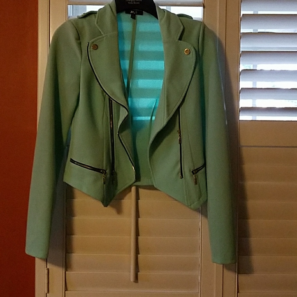 Baby blue/teal jacket